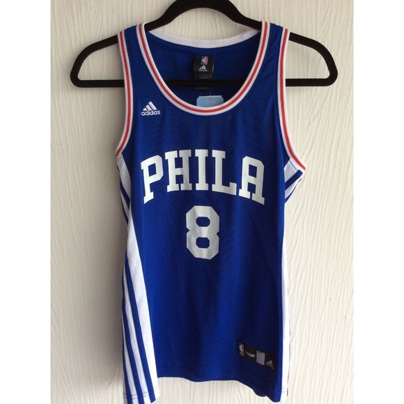 NWT Adidas Philadelphia 76ers Okafor Jersey - Size M - Picture 1 of 8